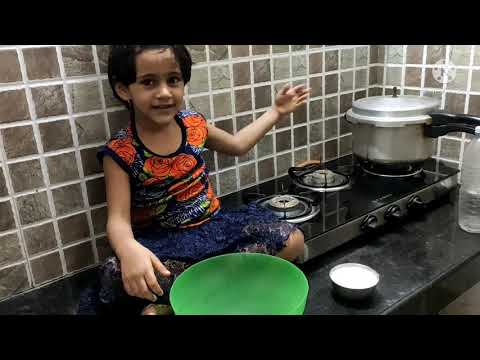 Jeevika's first try for cake making 🎂🎂