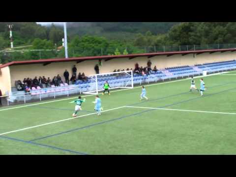 ALEVÍN. Campo Lameiro CD (5) Vs. EFB Moañesa (2). Goles e ocasions.