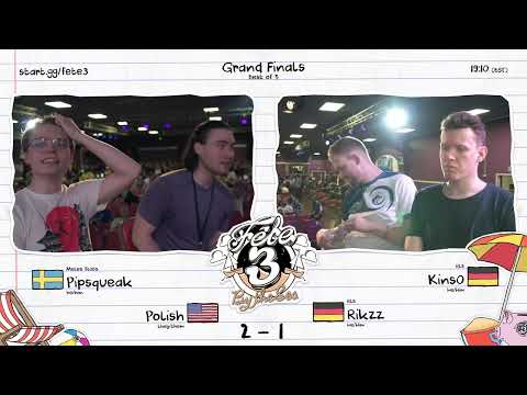 Polish / Pipsqueak vs Rikzz / Kins0 - Melee Doubles Grand Finals - Fête 3: By the Sea