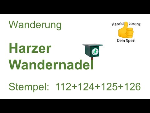 Harzer Wandernadel: Stempel 112, 124, 125 und 126