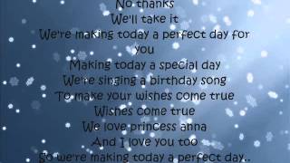 Idina Menzel - Making Today A Perfect Day (Lyrics)