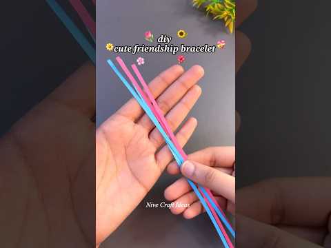 DIY Simple Cute Paper Bracelet ✨💗#shorts #ytshorts #youtubeshorts  #trending #diy