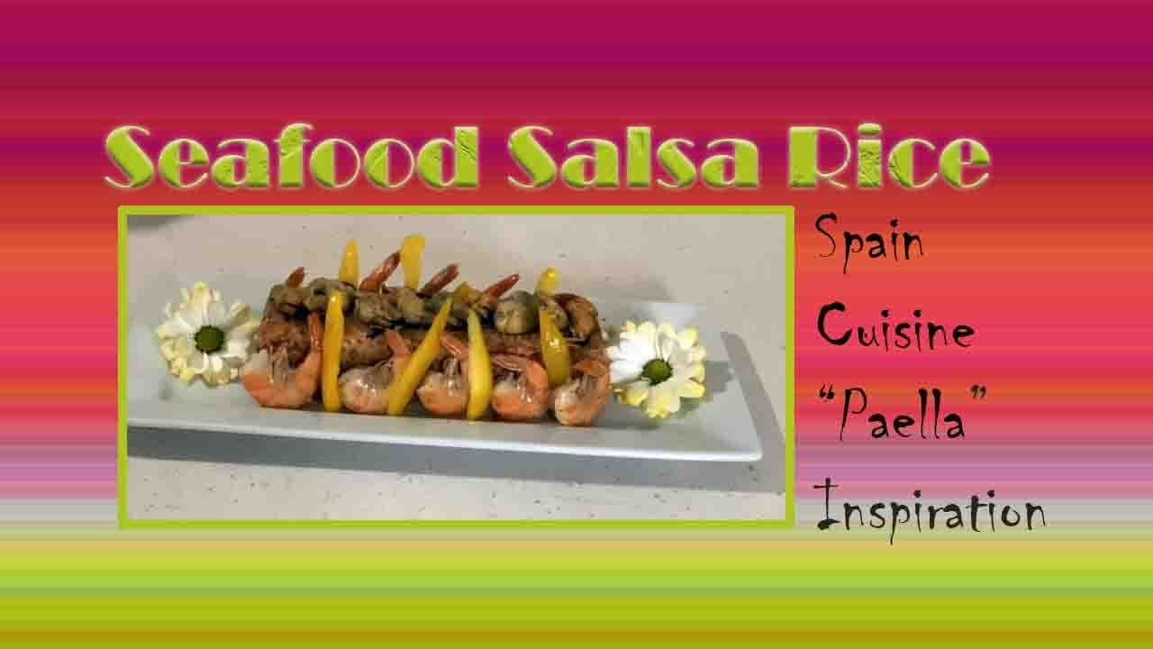 Seafood Salsa Rice. Cuisine Art Series.