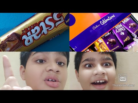 1rs chocolate VS 150 rs chocolate its my first video yay 😁 - crazy stuff with srijan