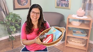 Refreshing my "time-in" basket / new items to help toddler emotional development and self-regulation