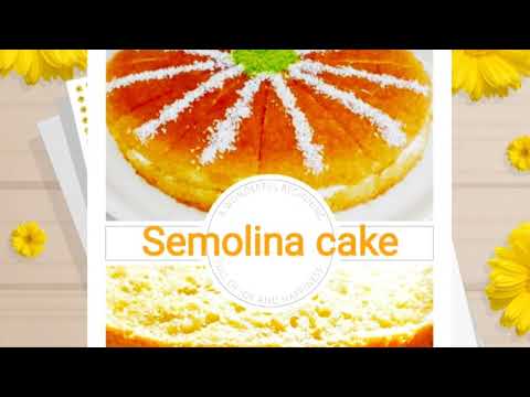 A Quick Semolina Cake //with available ingredients// kids special  // without oven