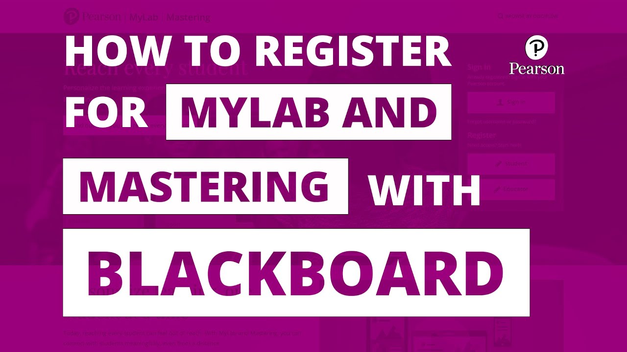 How to register for your course with Blackboard