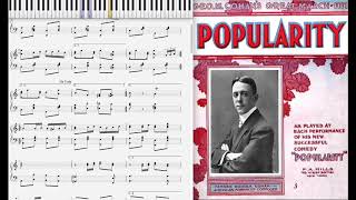Popularity Rag - George M. Cohan (1906, Ragtime piano)
