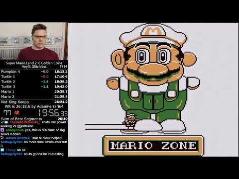 (26:19.633) Super Mario Land 2 any% glitchless speedrun