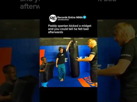 Paddy spartan kicked a midgetand you could tell he felt badafterwards #ufc #mma