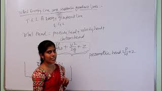 Total energy line and hydraulic gradient lines || fluid mechanics || etution