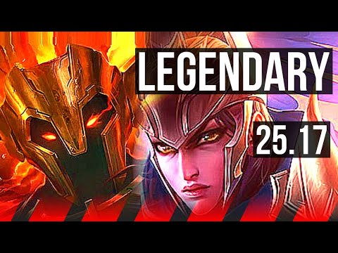 MORDEKAISER vs QUINN (TOP) | 7 solo kills, 20/3/5, Legendary | KR Master | 25.17