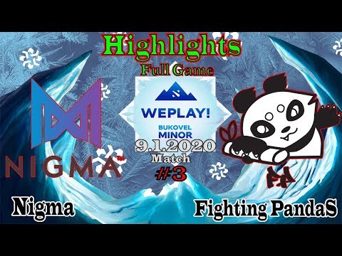 Highlights - Nigma Vs Fighting PandaS - WePlay Bukovel Minor 2020 - Dota 2 Highlights Pro