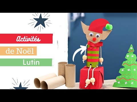 activité manuelle de Noël : lutin rouleau de papier toilette - @FamilySphereOfficiel