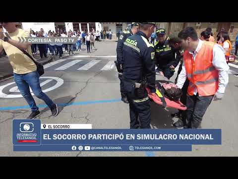 EL SOCORRO PARTICIPÓ EN SIMULACRO NACIONAL