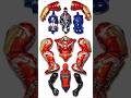 Avengers Superheroes Action Figures Spiderman Vs Captain America Vs Venom Vs Hulkbuster Avengers