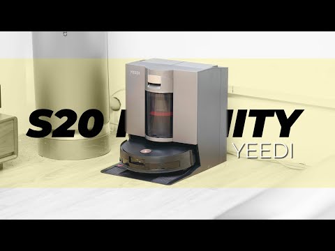 Yeedi S20 Infinity Robot Vacuum&Mop with 19,500Pa Blast Suction, PowerBoost Charging, OZMO Roller 2.0 Self-Washing, Bagless OmniCyclone Station with Hot Mop Washing&Heat Drying, AIVI 3D Navigation video review thumbnail