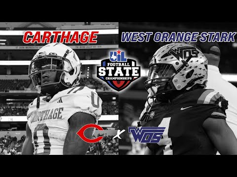 #1 Carthage vs West Orange Stark 4A DII TEXAS HIGH SCHOOL FOOTBALL STATE CHAMPIONSHIP #txhsfb