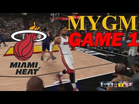 Miami Heat MyGM Nba 2k16 Game 1! Chris Bosh Interview and Hassan Whiteside Takes Over