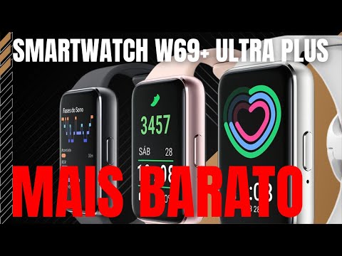 Smartwatch melhor custo beneficio 2024 -  Smartwatch W69+ Ultra Plus 49mm Memoria 2GB