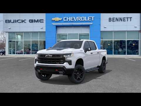 2026 Chevrolet Silverado 1500 Crew Cab Short Box 4-Wheel Drive LT Trail Boss in White for sale at Bennett Chevrolet Cadillac Buick GMC Ltd. in Cambridge, ON