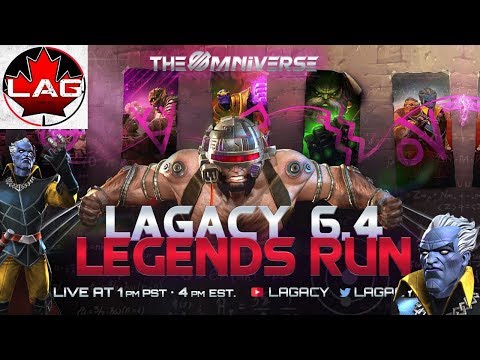 Act 6.4 Legends Run! Grandmaster 100%! Live! - Marvel Contest of Champions