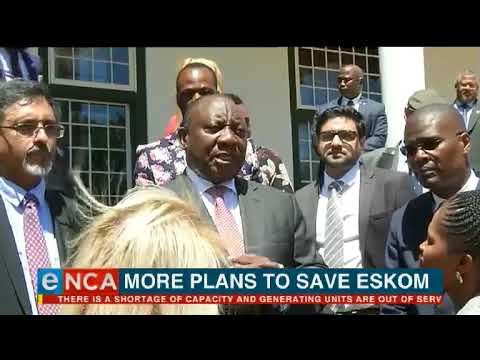 Ramaphosa to announce plans to save Eskom