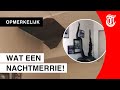 Mega-slang valt dwars door plafond