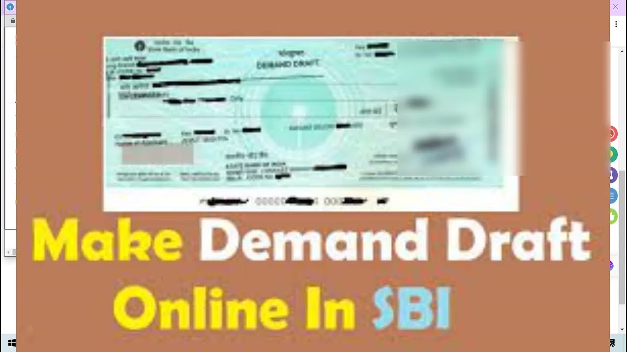 SBI Online Demand Draft Application Tutorial: Simplifying Your Financial Transactions  DD in minutes