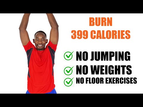 45 Minute Intense Running Workout at Home for Slimming 400 Calories