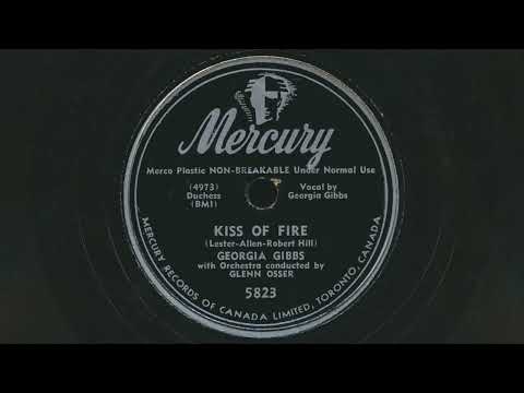 1952 GEORGIA GIBBS Kiss Of Fire GLENN OSSER orchestra - 78 RPM Record