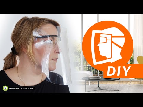 How to make comfortable, tilting Face Shield in 2 minutes