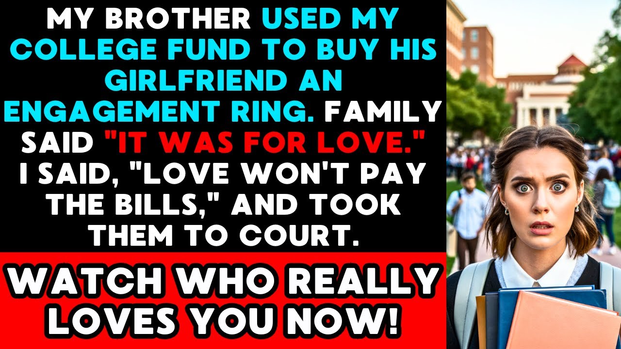 Brother Stole My College Fund For An Engagement Ring, So I Took Him To Court