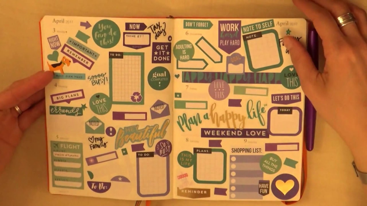 My planner lineup - April 2017