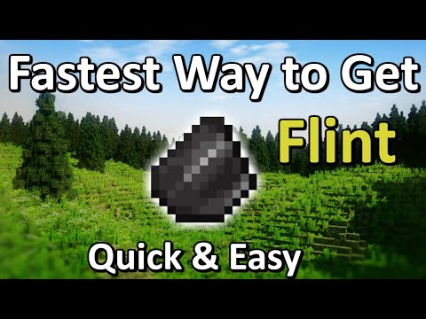 Fastest way to get Flint in Minecraft