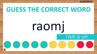 [Scrambled Word Game] Can You Unscramble These Words 5 Letters
