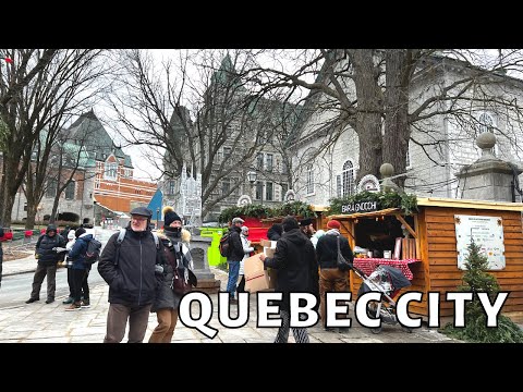 ✨Old Quebec City Christmas Walk 2022✨German Christmas Market | Château Frontenac to Place D'Youville