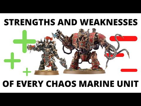 Strengths and Weaknesses for EVERY Chaos Space Marines Codex Unit