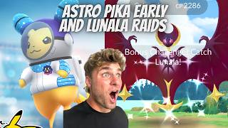 ✨NEW Astronaut Pikachu EARLY REMOTES and LUNALA Raids and 5X DUST in Pokemon Go LIVE!✨