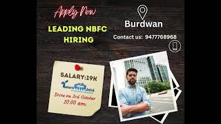Leading NBFC CO. Is Hiring | Salary: Upto 19k CTC