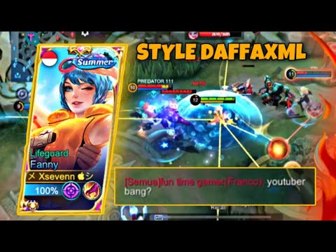 HAND SPEED⚡️FANNY MONTAGE FREESYLE KILL | Style Fanny DaffaXml | Mobile Legends