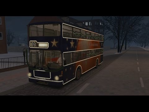 OMSI 2. Hamburg, Route 109, MAN SD200 Christmas Edition.