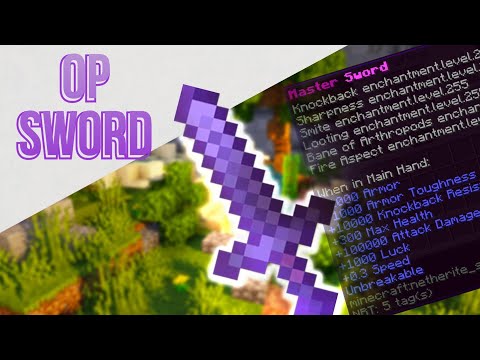 How to get the Most OP Sword in Vanilla Minecraft! (Commands 1.19)