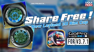 Leyland New 3D Rim Cup For Bussid V371 අලු�