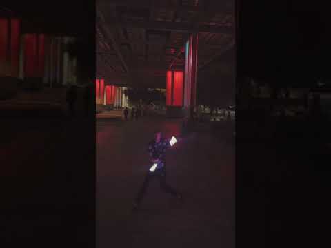 Twirling an LED BATON✨🌃