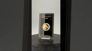 24 carat BTC Huey, Dewey, and Louie gold coin, weighing 8 grams