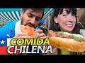 Probamos COMIDA CALLEJERA en CHILE 😲🇨🇱  ¡Una completa locura! | VUELTALMUN