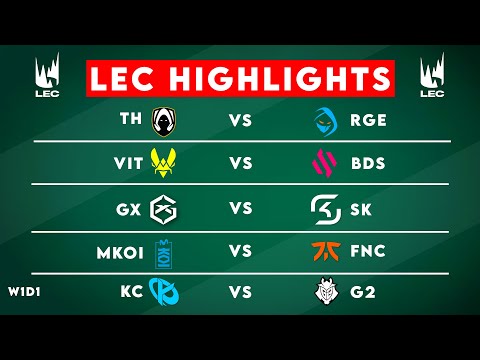 LEC Highlights ALL GAMES W1D1 | LEC Winter 2025 by Onivia