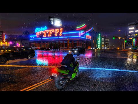 ⁴ᴷ⁶⁰ GTA 5: POV Ultra Realistic Motorbike Ride Gameplay! 2023 Ray Tracing.