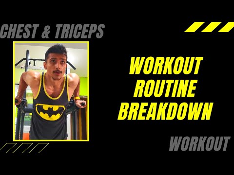 My FIRST YouTube Video | Watch This INTENSE CHEST & TRICEPS Workout Video | Workout Routine EP -1